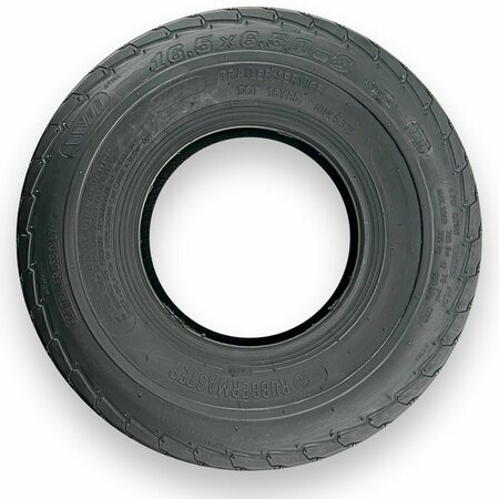 RUBBERMASTER 16.5x6.50-8 Highway Rib 6 Ply Tubeless High Speed Trailer Tire 488992